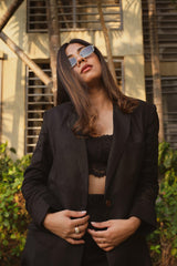 Caraway Blazer - Black - The HOLLA Store