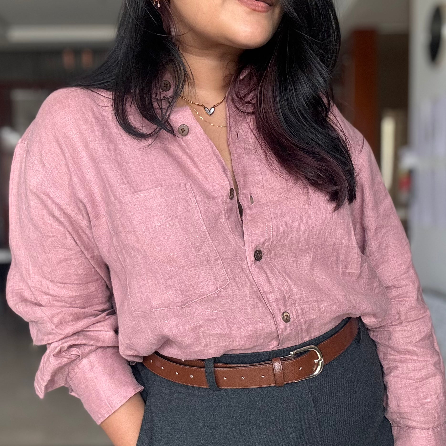 Brisa Shirt- Dusty Rose Main image