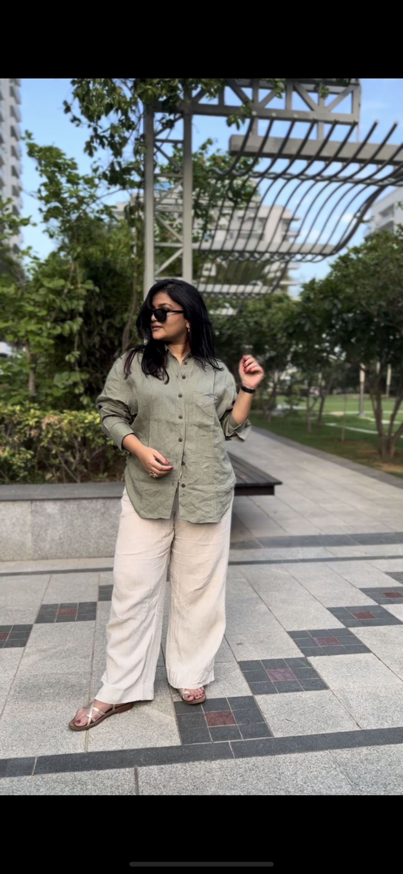 Brisa Shirt- Sage Green