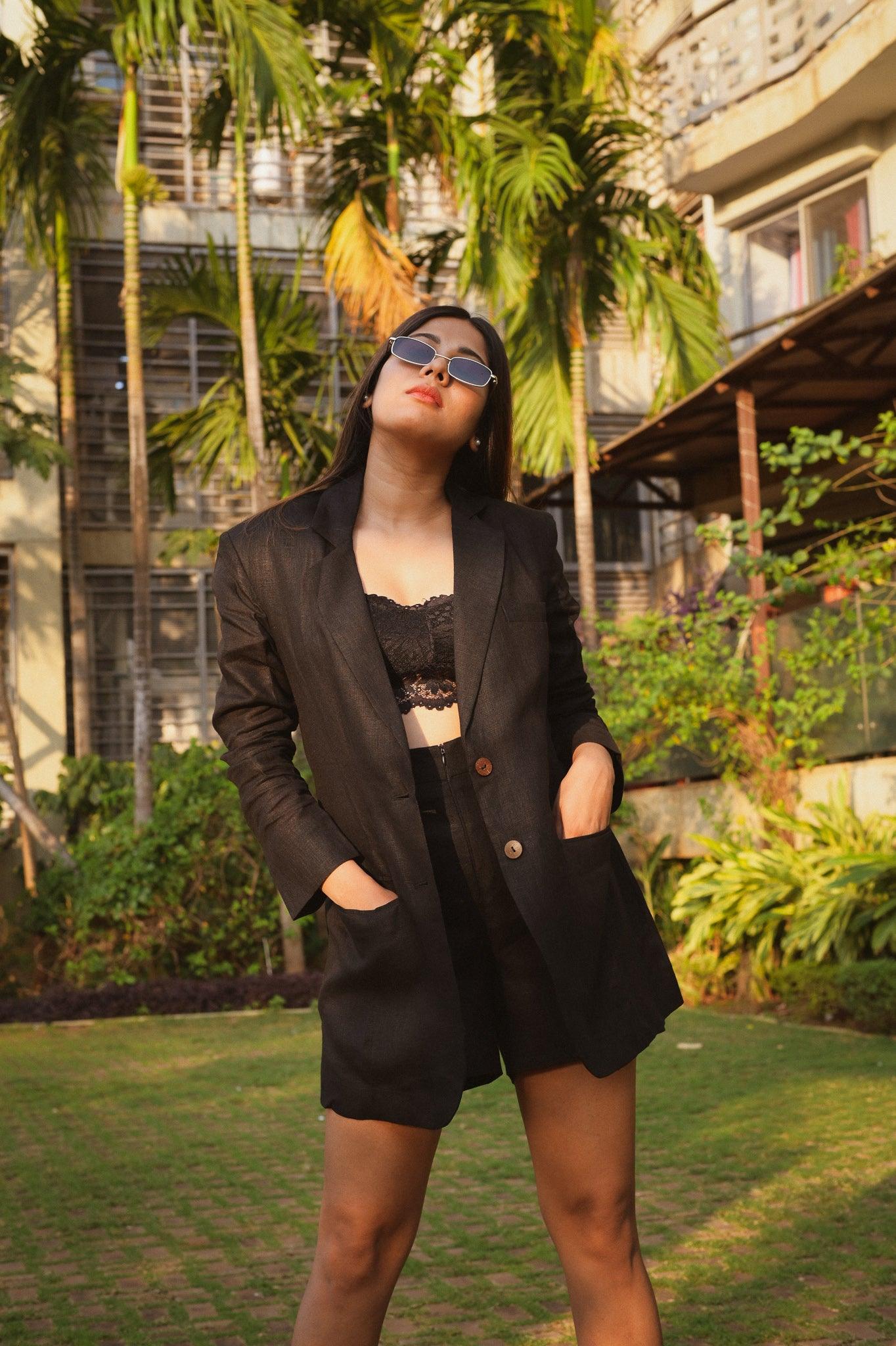 Caraway Blazer Black Secondary image